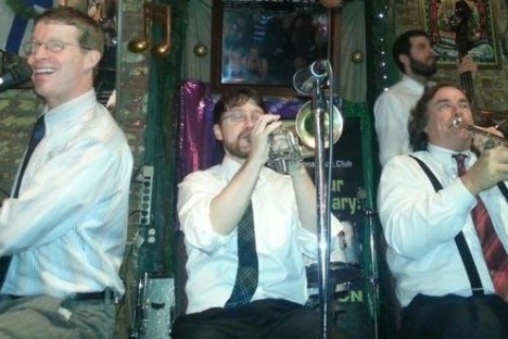 band playing music on bourbon street